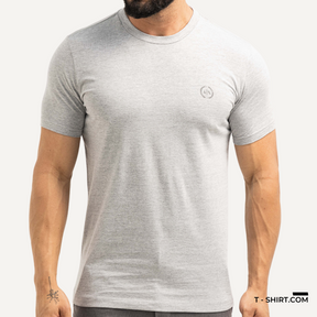 Camiseta Armani Exchange Logo Redonda Estampada