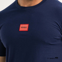 Camiseta Hugo Boss Daile Logo Vermelho