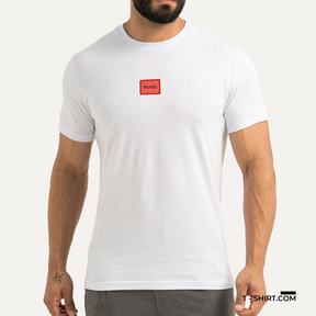 Camiseta Hugo Boss Daile Logo Vermelho