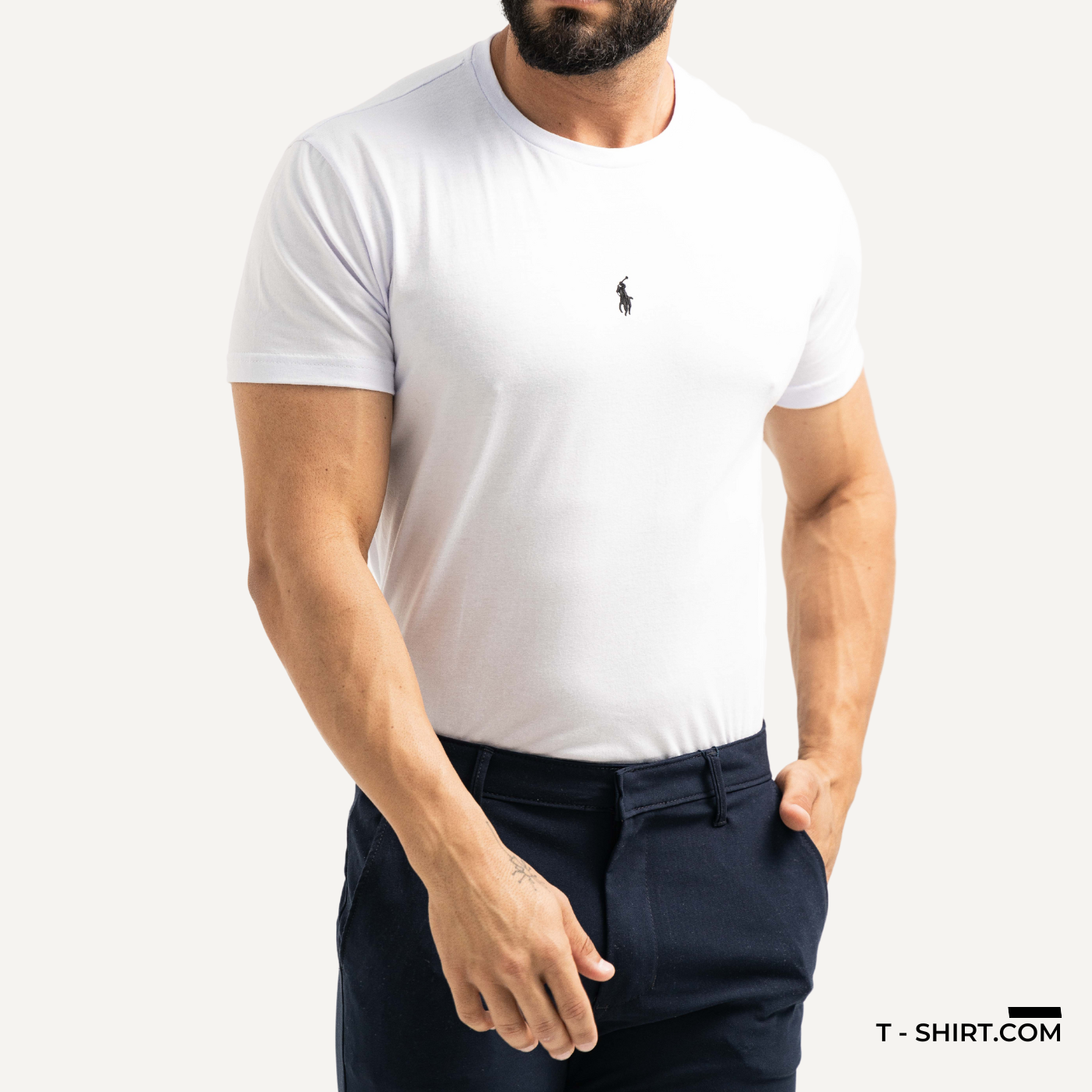 Camiseta Básica Logo Ralph Lauren Central