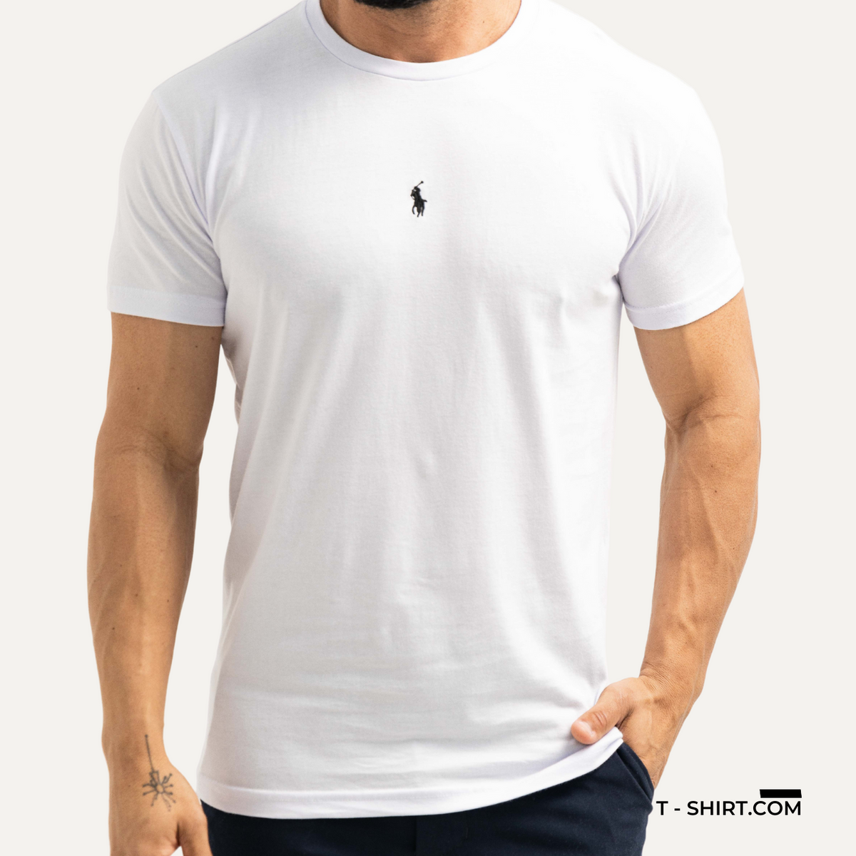 Camiseta Básica Logo Ralph Lauren Central