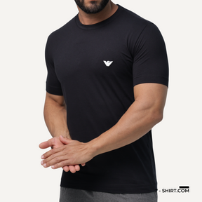 Camiseta Empório Armani Logo Simbolo Bordada