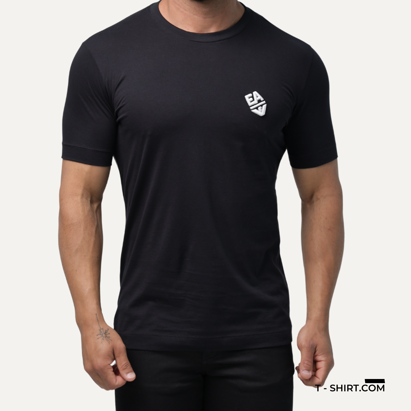 Camiseta Empório Armani Bordada Logo Duplo