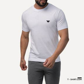 Camiseta Empório Armani Logo Simbolo Bordada