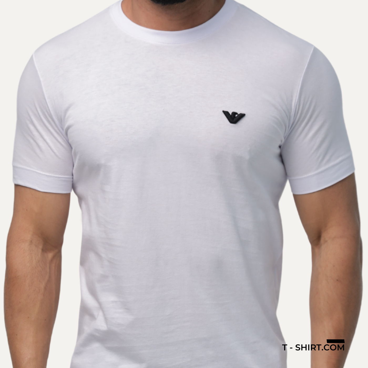 Camiseta Empório Armani Logo Simbolo Bordada