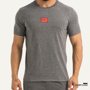 Camiseta Hugo Boss Daile Logo Vermelho