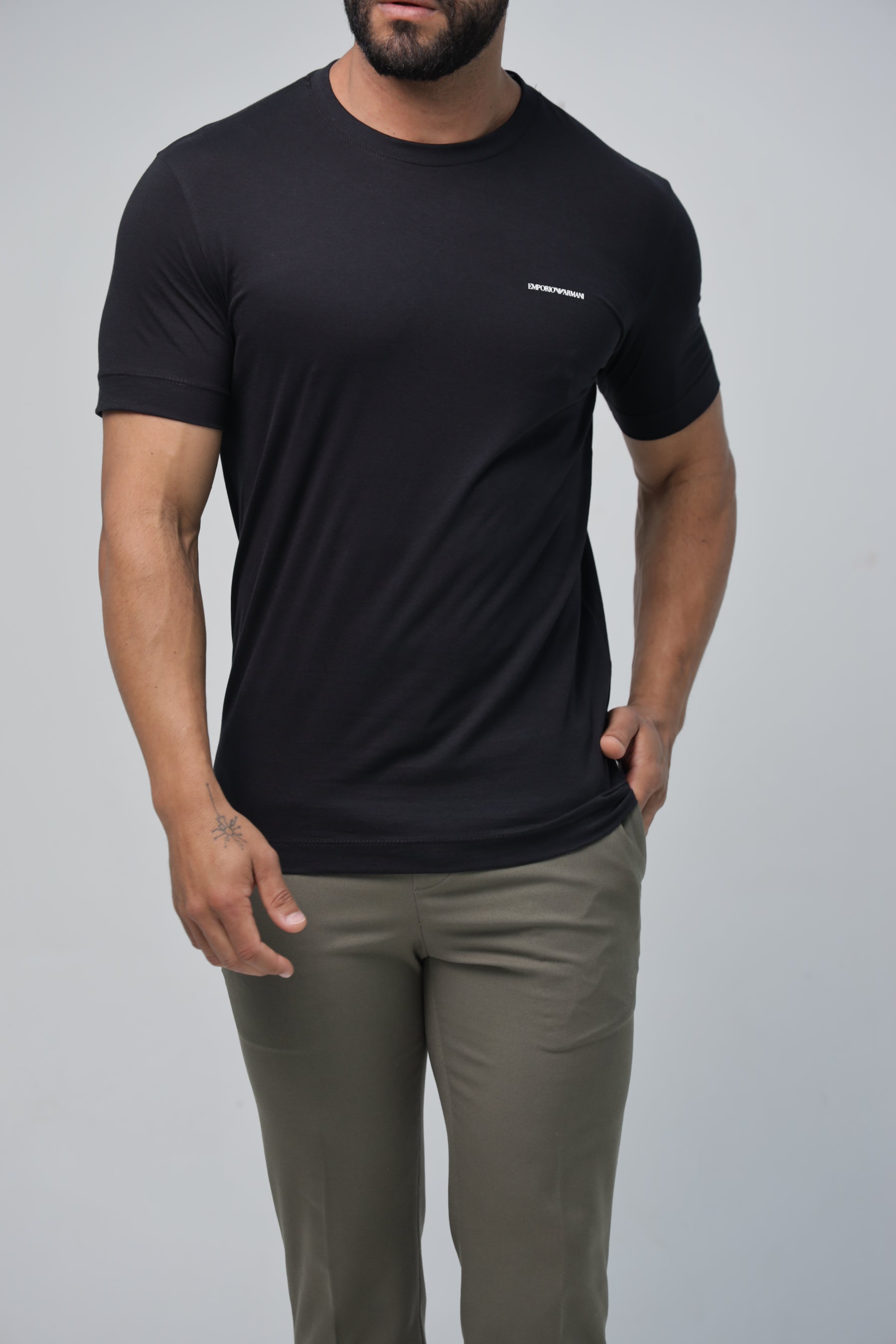 Camiseta Empório Armani Logo Básica